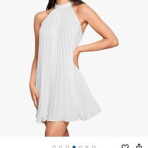 JM Studio Women's Casual Sleeveless Tie Back Halter Dress Mini Size 14